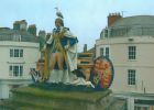 Statue before